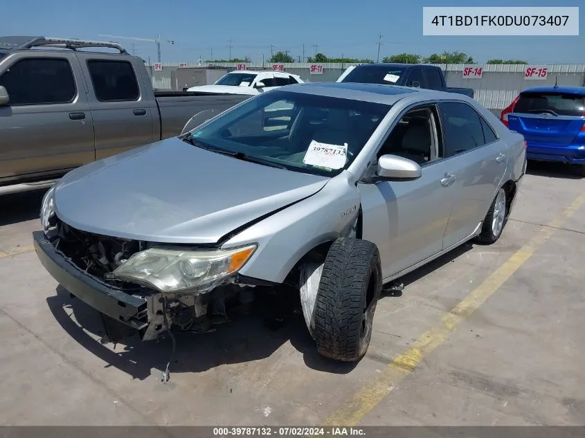 2013 Toyota Camry Hybrid Xle VIN: 4T1BD1FK0DU073407 Lot: 39787132