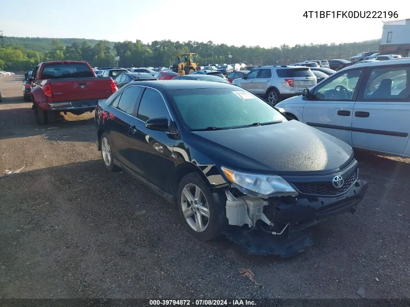 2013 Toyota Camry Se VIN: 4T1BF1FK0DU222196 Lot: 39794872