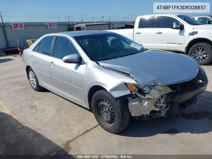 2013 Toyota Camry Le VIN: 4T4BF1FK3DR328857 Lot: 39811430