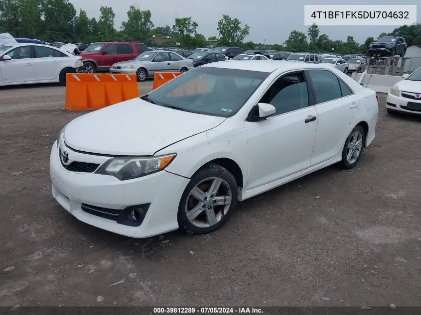 2013 Toyota Camry Se VIN: 4T1BF1FK5DU704632 Lot: 39812289