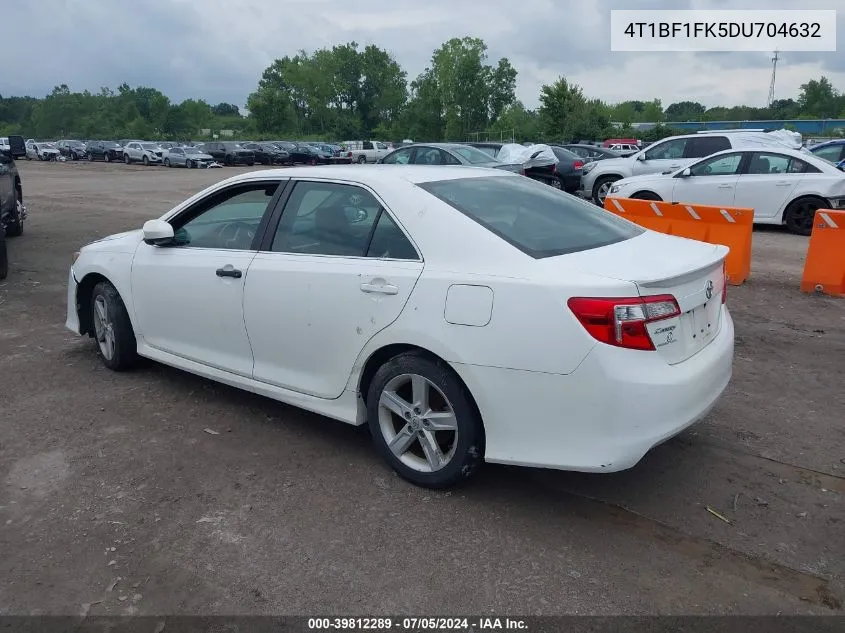 2013 Toyota Camry Se VIN: 4T1BF1FK5DU704632 Lot: 39812289