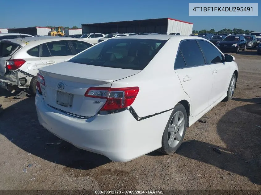 2013 Toyota Camry Se VIN: 4T1BF1FK4DU295491 Lot: 39812773