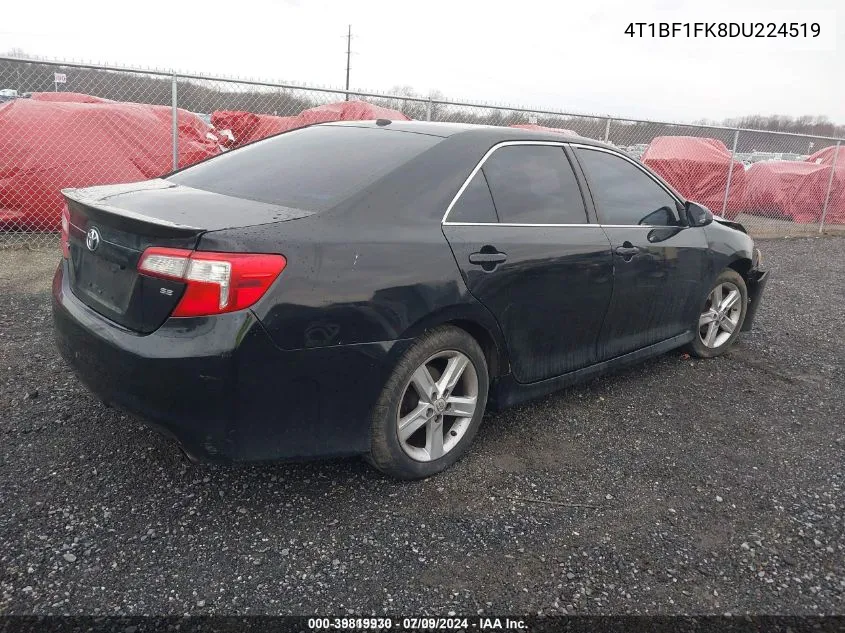 2013 Toyota Camry Se VIN: 4T1BF1FK8DU224519 Lot: 39819930