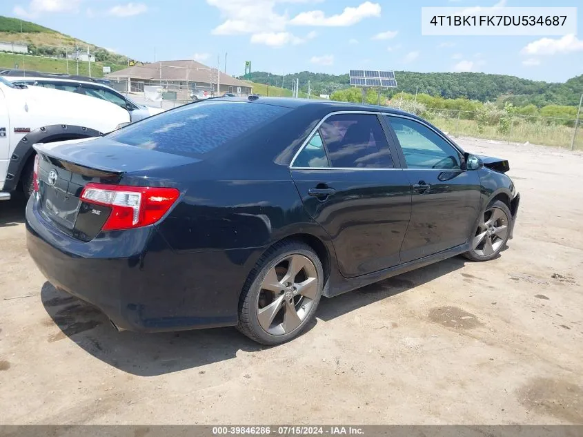 4T1BK1FK7DU534687 2013 Toyota Camry Se V6