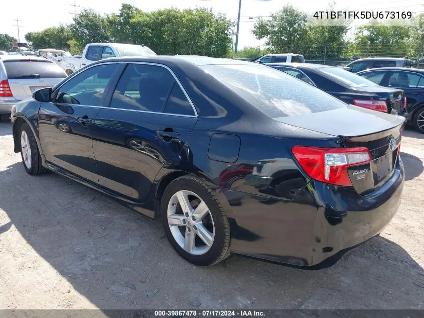 2013 Toyota Camry Se VIN: 4T1BF1FK5DU673169 Lot: 39867478