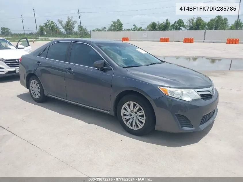 2013 Toyota Camry Le VIN: 4T4BF1FK7DR285785 Lot: 39872276