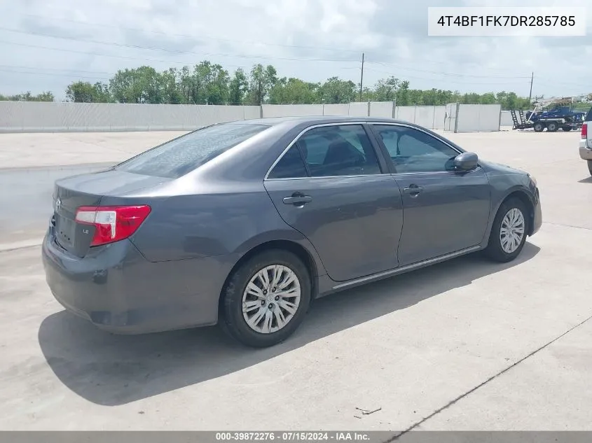 4T4BF1FK7DR285785 2013 Toyota Camry Le