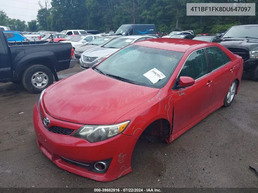 4T1BF1FK8DU647097 2013 Toyota Camry Se