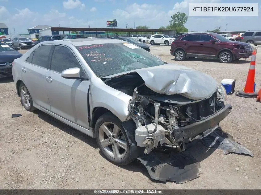 2013 Toyota Camry Se VIN: 4T1BF1FK2DU677924 Lot: 39886698