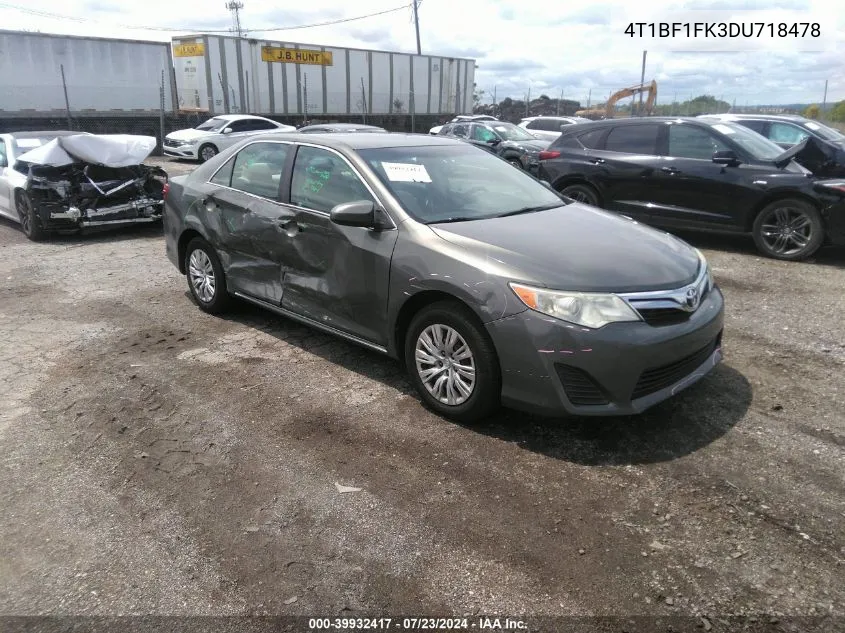 4T1BF1FK3DU718478 2013 Toyota Camry Le