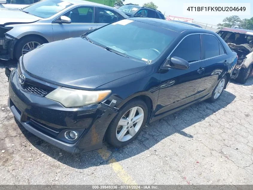 2013 Toyota Camry Se VIN: 4T1BF1FK9DU204649 Lot: 39949336