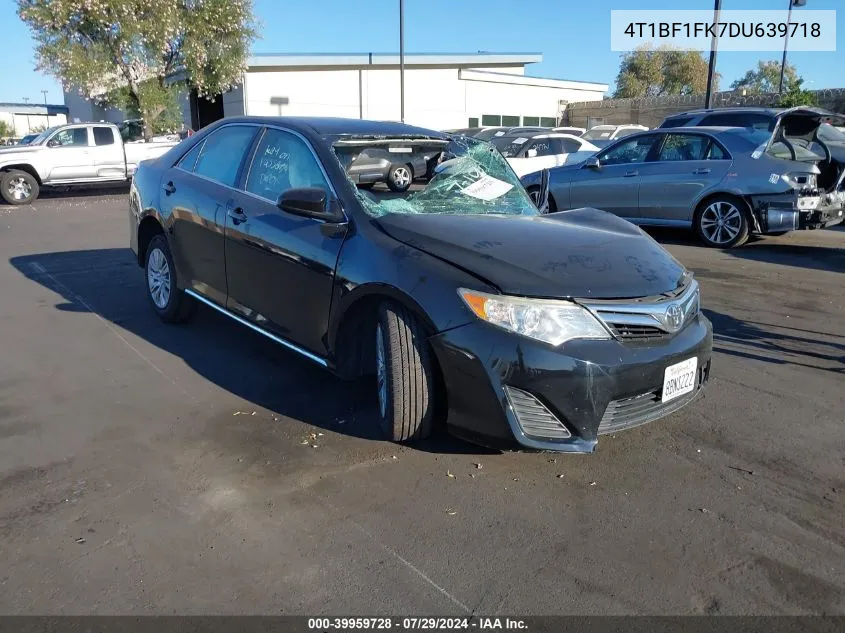 2013 Toyota Camry L/Le/Se/Xle VIN: 4T1BF1FK7DU639718 Lot: 39959728