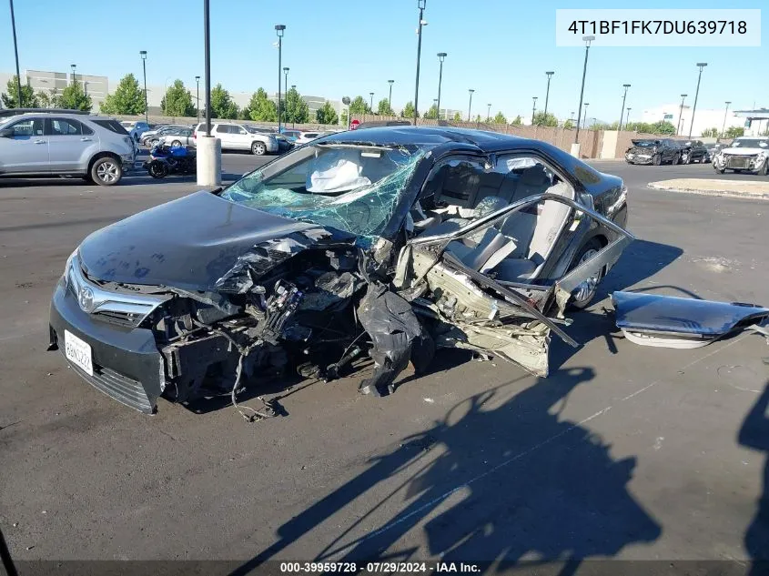 2013 Toyota Camry L/Le/Se/Xle VIN: 4T1BF1FK7DU639718 Lot: 39959728