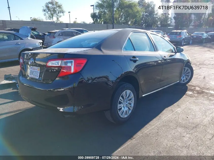 4T1BF1FK7DU639718 2013 Toyota Camry L/Le/Se/Xle