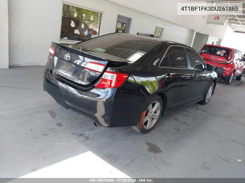 2013 Toyota Camry L/Se/Le/Xle VIN: 4T1BF1FK3DU261865 Lot: 39978306