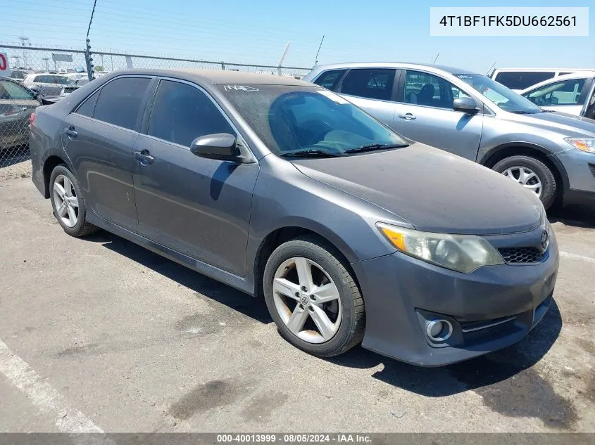 4T1BF1FK5DU662561 2013 Toyota Camry Se