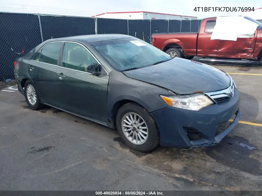 2013 Toyota Camry Le VIN: 4T1BF1FK7DU676994 Lot: 40020934