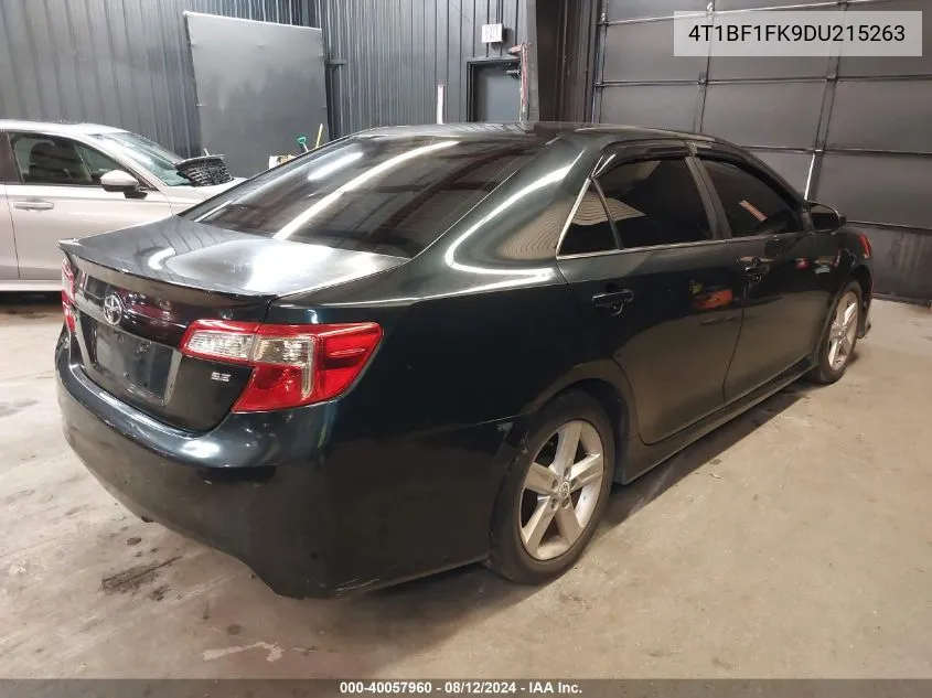 2013 Toyota Camry Se VIN: 4T1BF1FK9DU215263 Lot: 40057960