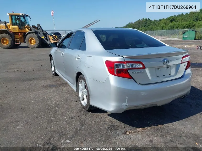 2013 Toyota Camry Se VIN: 4T1BF1FK7DU268964 Lot: 40058177