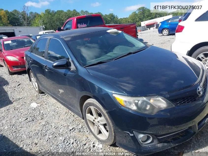 2013 Toyota Camry Se VIN: 4T1BF1FK3DU275037 Lot: 40077114