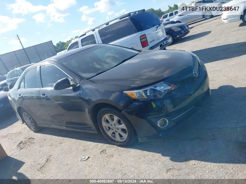 2013 Toyota Camry Se VIN: 4T1BF1FKXDU238647 Lot: 40082697