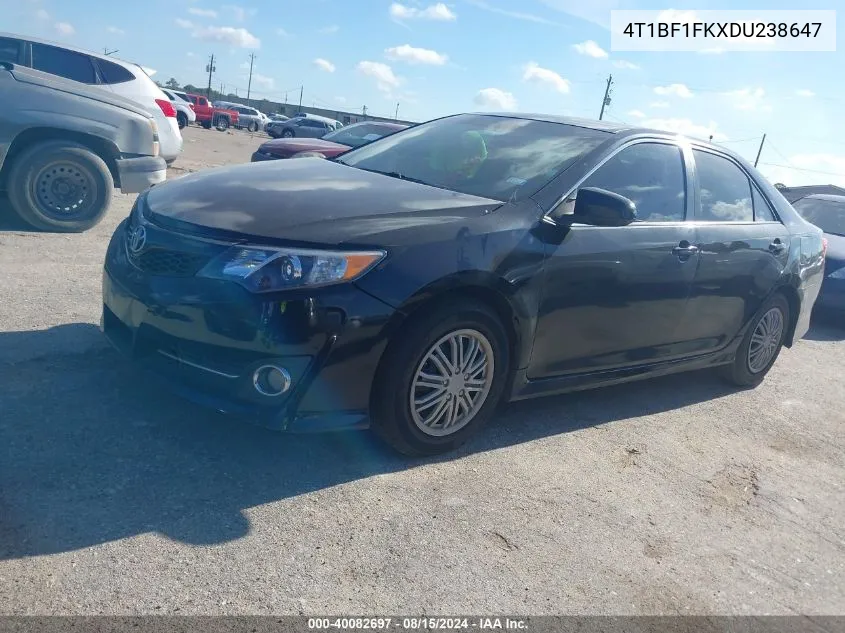 2013 Toyota Camry Se VIN: 4T1BF1FKXDU238647 Lot: 40082697