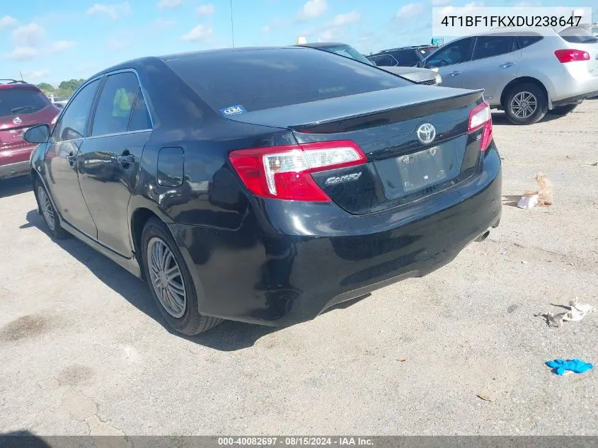 4T1BF1FKXDU238647 2013 Toyota Camry Se