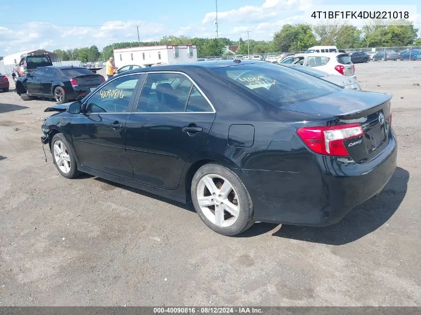 2013 Toyota Camry Se VIN: 4T1BF1FK4DU221018 Lot: 40090816