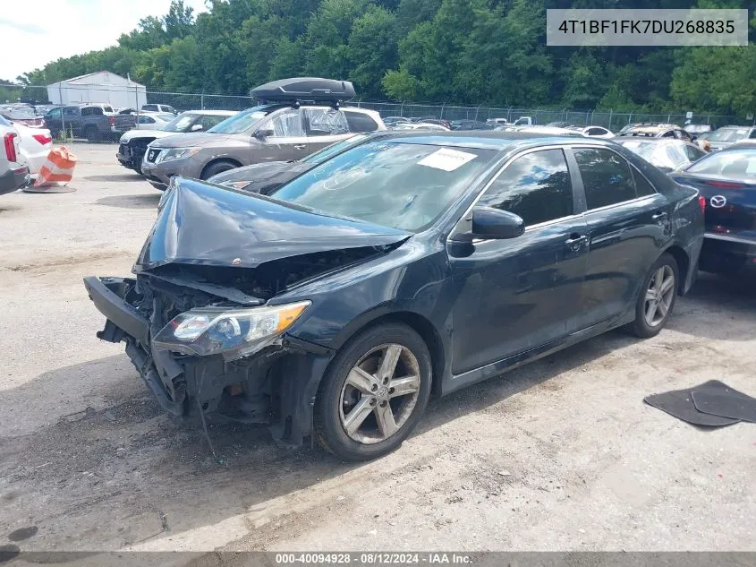 2013 Toyota Camry Se VIN: 4T1BF1FK7DU268835 Lot: 40094928