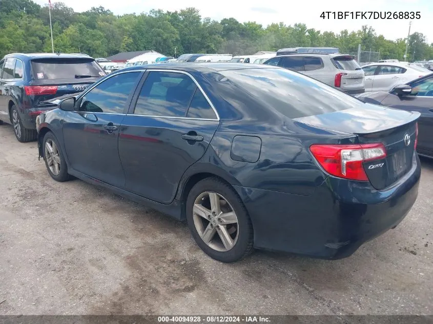 2013 Toyota Camry Se VIN: 4T1BF1FK7DU268835 Lot: 40094928