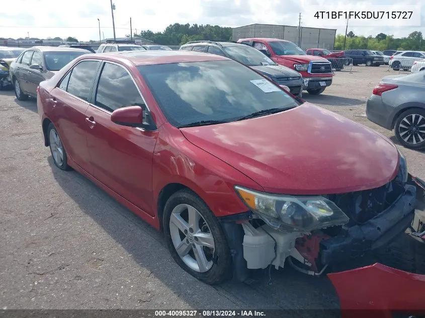 2013 Toyota Camry L/Se/Le/Xle VIN: 4T1BF1FK5DU715727 Lot: 40095327