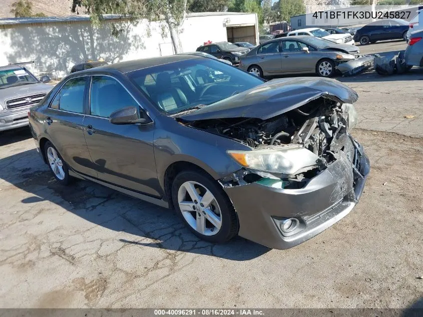 2013 Toyota Camry Se VIN: 4T1BF1FK3DU245827 Lot: 40096291