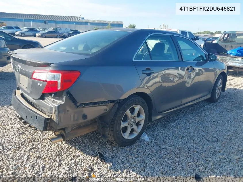 4T1BF1FK2DU646821 2013 Toyota Camry Se