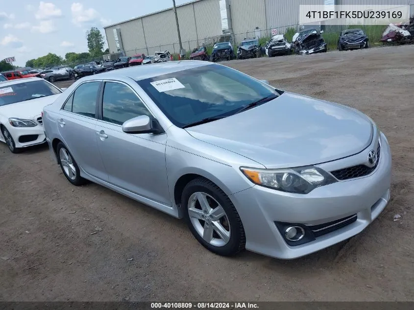 2013 Toyota Camry Se VIN: 4T1BF1FK5DU239169 Lot: 40108809