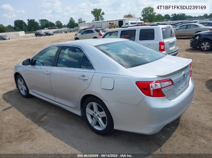 2013 Toyota Camry Se VIN: 4T1BF1FK5DU239169 Lot: 40108809