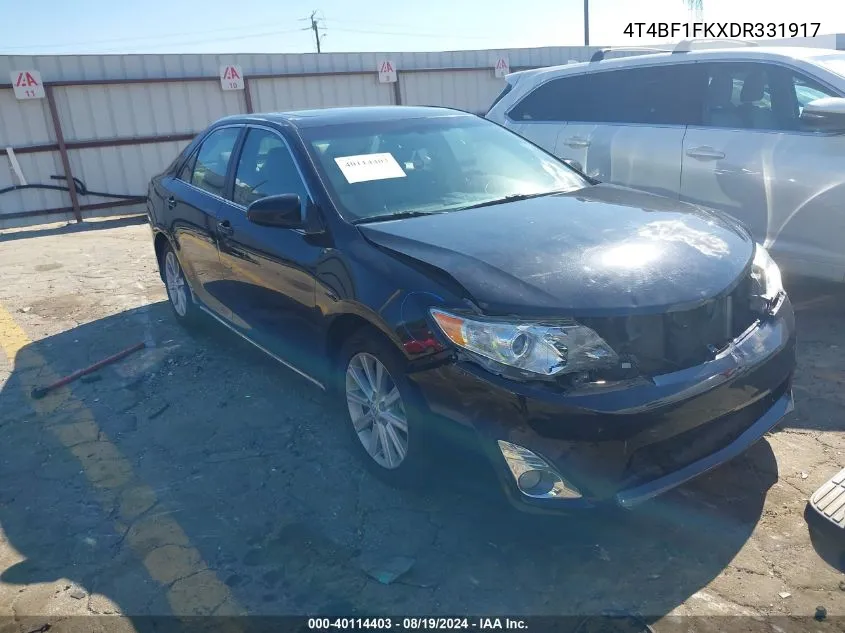 4T4BF1FKXDR331917 2013 Toyota Camry Xle