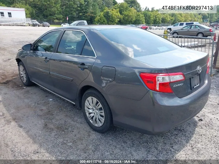 2013 Toyota Camry Le VIN: 4T4BF1FK8DR297413 Lot: 40117718