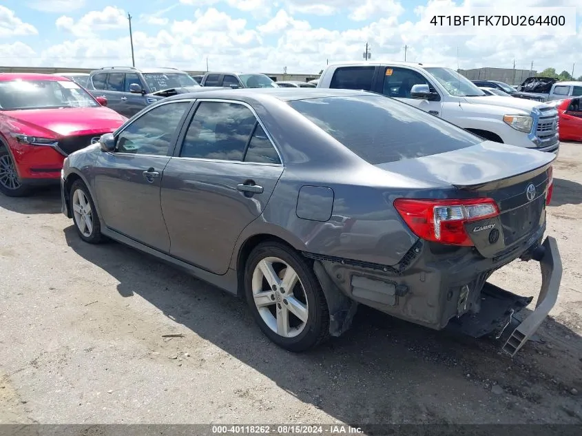 2013 Toyota Camry Se VIN: 4T1BF1FK7DU264400 Lot: 40118262