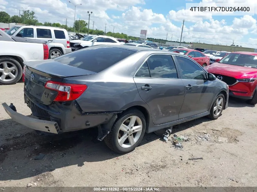 2013 Toyota Camry Se VIN: 4T1BF1FK7DU264400 Lot: 40118262