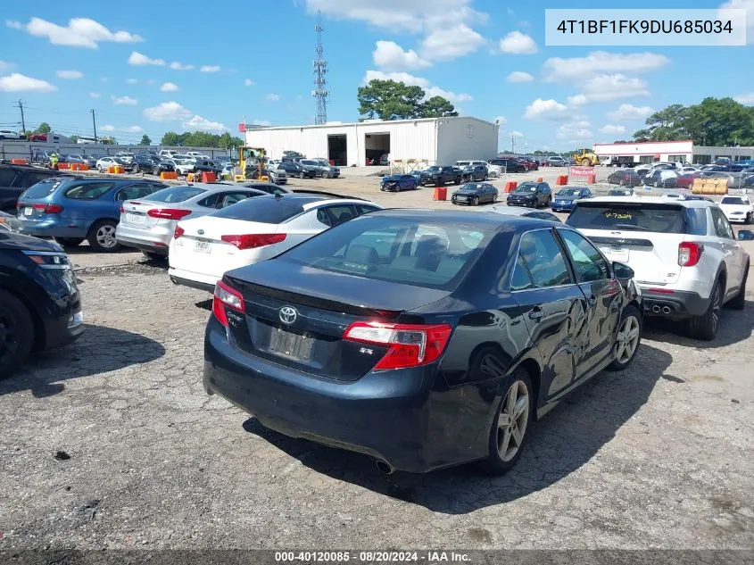 2013 Toyota Camry L/Se/Le/Xle VIN: 4T1BF1FK9DU685034 Lot: 40120085