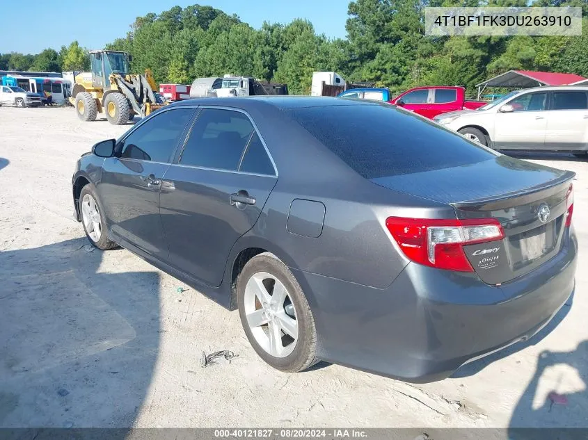 2013 Toyota Camry L/Se/Le/Xle VIN: 4T1BF1FK3DU263910 Lot: 40121827