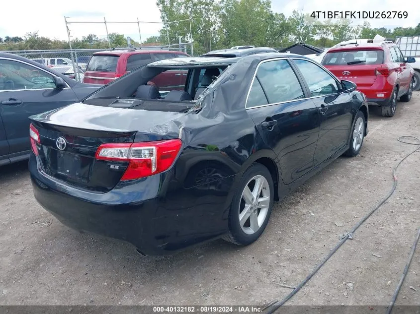 2013 Toyota Camry Se VIN: 4T1BF1FK1DU262769 Lot: 40132182