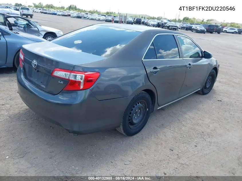 4T1BF1FK2DU220546 2013 Toyota Camry Le