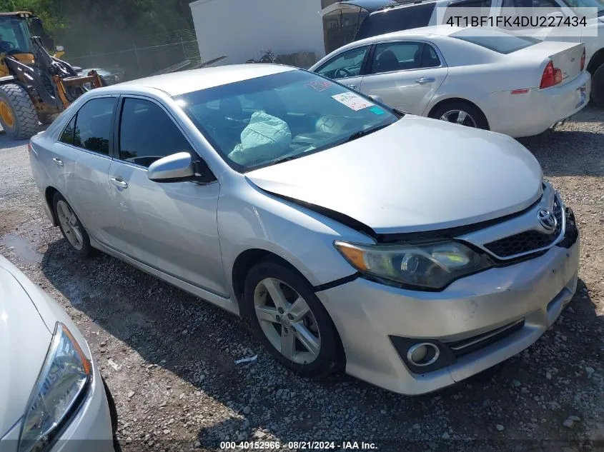 2013 Toyota Camry L/Se/Le/Xle VIN: 4T1BF1FK4DU227434 Lot: 40152966