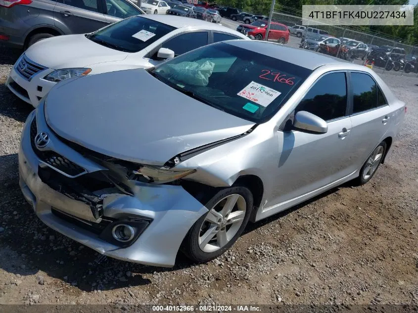 2013 Toyota Camry L/Se/Le/Xle VIN: 4T1BF1FK4DU227434 Lot: 40152966