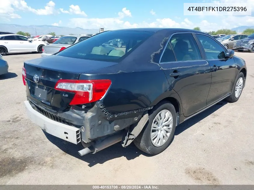 2013 Toyota Camry L/Se/Le/Xle VIN: 4T4BF1FK1DR275396 Lot: 40153708