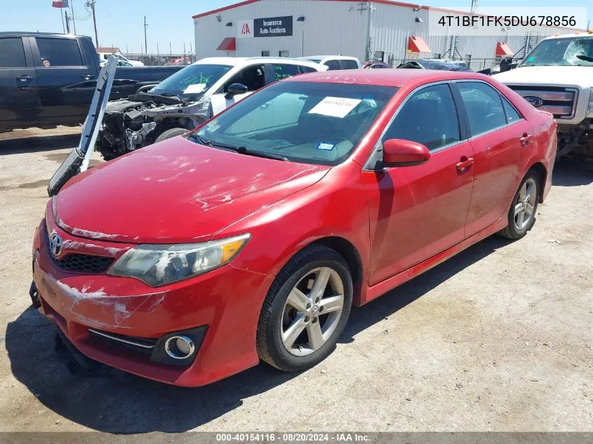 2013 Toyota Camry L/Se/Le/Xle VIN: 4T1BF1FK5DU678856 Lot: 40154116