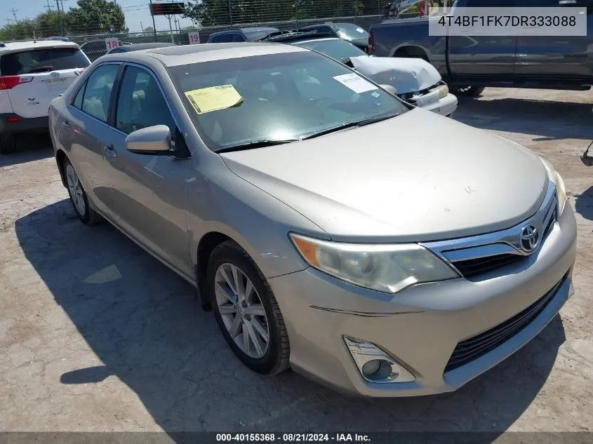 2013 Toyota Camry L/Se/Le/Xle VIN: 4T4BF1FK7DR333088 Lot: 40155368