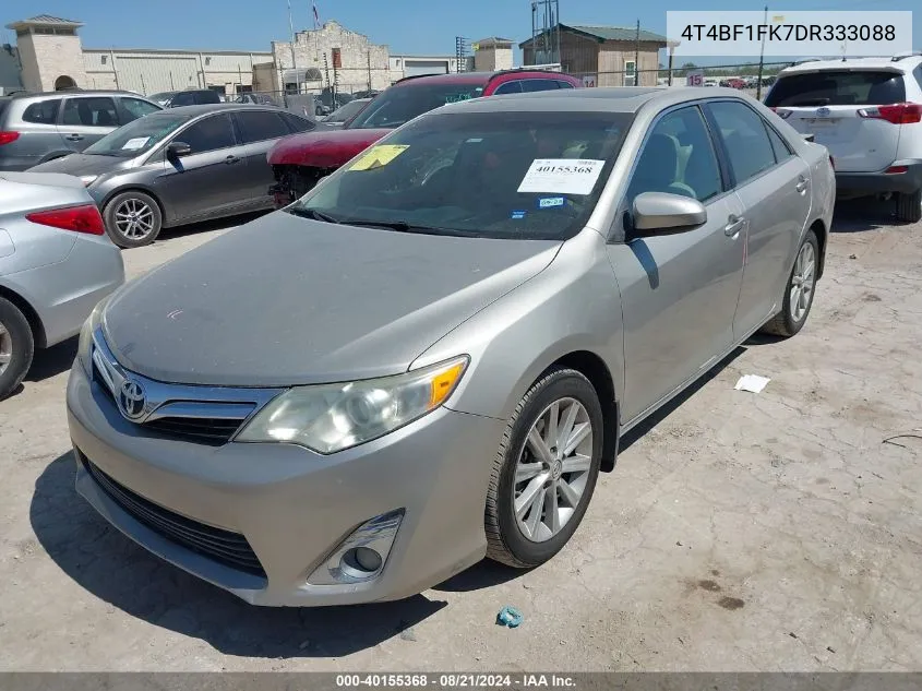 2013 Toyota Camry L/Se/Le/Xle VIN: 4T4BF1FK7DR333088 Lot: 40155368