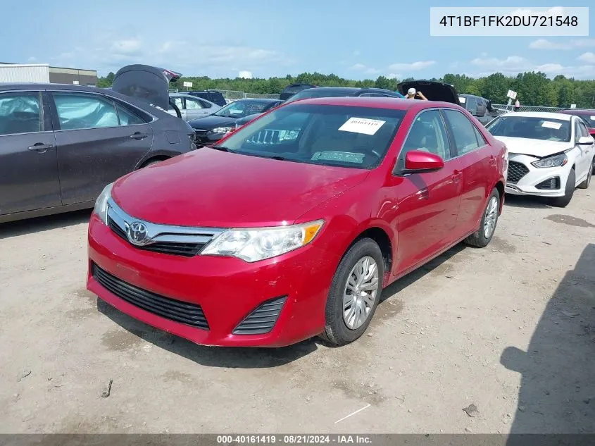 4T1BF1FK2DU721548 2013 Toyota Camry Le